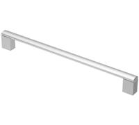 GTV Maniglia per Mobili A4, Design Moderno in Alluminio, Interasse 320 mm, Lunghezza Totale 340 mm, per Cucina e Armadi, Viti Incluse, Colore Alluminio