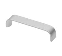 GTV Maniglia per Mobili dal Design Moderno UA-347, Ergonomica, In Alluminio Anodizzato, Interasse 128 mm, Lunghezza 136 mm, Colore Alluminio