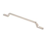 GTV - Maniglia per mobili FLAVIO - Maniglia per mobili - Distanza tra i fori 192 mm - Zama - acciaio inox - acciaio spazzolato