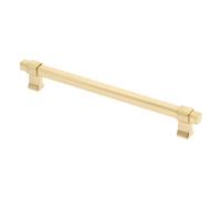 GTV - Maniglia per mobili Imperial | Maniglia per mobili | Lunghezza 22,6 cm | Distanza tra i fori 19,2 cm | ZnAl |Oro spazzolato