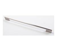 GTV Maniglia per Mobili THIN, Design Moderno Sottile, Interasse Flessibile 160192 mm, Lunghezza 220 mm, in Lega di Zinco (ZnAl), Acciaio Spazzolato