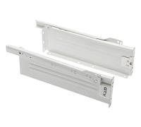 GTV, Metalbox PRESTIGE - Sistema per cassetti, altezza = 150 mm, lunghezza = 550 mm, bianco, sistema di guida, guide con fissaggio regolabile