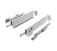 GTV Moderno cassetto 83 mm di altezza 500 mm di lunghezza Push-to-Open completamente estraibile grigio 40 kg di portata silenziosa guida soft close