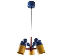 GTV Mouse lampada sospesa 3x25 W giallo-blu scuro OS-MOUS-27-DEC