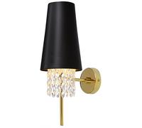 GTV Nesto lampada da parete 1x40 W nero-oro OS-NES2-11-DEC