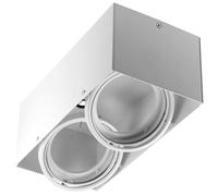 GTV Pireo lampada da incasso 2x50 W bianco OP-PIREN2-00
