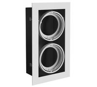 GTV Pireo lampada da incasso 2x50 W grigio OP-PIREO2-81