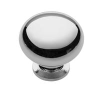 GTV - Pomello Bergamo Ø 3 cm I Pomelli per mobili con viti I Pomelli per credenza Pomelli Cucina Pomello Porta Cassetto Maniglia Maniglia Mobili Maniglie I Cromato