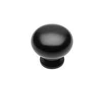 GTV - Pomello Bergamo, Ø 3 cm, pomelli per mobili con viti, pomelli per armadi, cucina, cassetti, maniglie per mobili, colore nero opaco