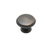 GTV - Pomello CENTO in rame anticato Ø 28 mm, pomelli per mobili con viti, pomelli rotondi per armadio, cucina, pomelli per porta e cassetti, conchiglia: zincato, dipinto
