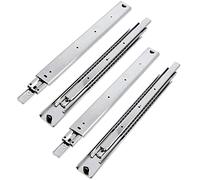 GTV - Set Guide Scorrevoli per Cassetti di Estrazione Totale 53.9 x 850 mm, Guide Cassetti, Acciaio Zincato 2 mm, Guide Telescopiche, Binari per Cassetti Fino a 100 kg, Guide per Cassetti - 4 Pezzi