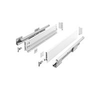 GTV- Sistema di Cassetti AXIS PRO, Set Guide Scorrevoli per Cassetti, Set di Cassetti, Portata fino a 40 kg, Cassetti Scorrevoli Con Chiusura ammortizzata - Larghezza 350mm, Altezza 86mm, Bianco