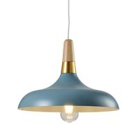 GTV Skandi lampada sospesa 1x40 W oro-blu-legno OS-SKAN3-25-DEC