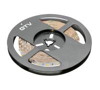 GTV Striscia LED Flash 5630 | 300 LED bianco caldo | 12 V DC | 16 W/m | rotolo da 5 m | larghezza 10 mm | IP20 | 1750 lm/m | ritagliabile ogni 5 cm | per illuminazione di mobili, cucina, soffitto