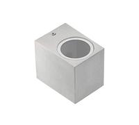 GTV TIAGO - Lampada da parete per esterni con attacco GU10, luce da parete per interni, IP54, colore: Bianco