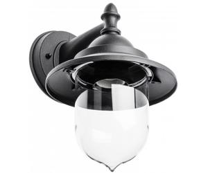 GTV Toskana-Ad lampada da parete per esterni 1x60 W nero OS-TOS0DA-00
