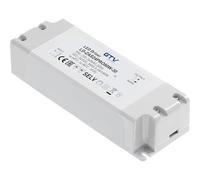 GTV Trasformatore LED PRO 80W 24V DC Alimentatore - Filtro EMC - Alta Efficienza - Basso consumo di standby - IP20-220-240V AC i protezione II - CE - Dimensioni 181x63x40mm