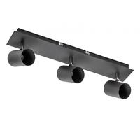 GTV Veneto lampada da soffitto 3x20 W nero OS-VEN20WO3-10