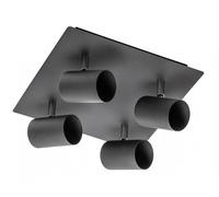 GTV Veneto lampada da soffitto 4x20 W nero OS-VEN20WOK4-10