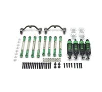 GTVNPOA Accessoires Rc per JJRC per FeiYu per Henglong per WPL C14 C24 1/16 Auto Telecomandata Guarnizione di Aggiornamento in Metallo Tirante per Kit di Parti Ammortizzatore Sedile(Green)