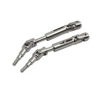 GTVNPOA Accessoires Rc per MJX per Hyper Go 14210 14209 1/14 2 Pezzi Albero di Trasmissione in Metallo CVD Albero di Trasmissione Posteriore Parti di Aggiornamento per Auto RC(Silver)