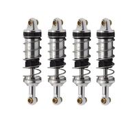 GTVNPOA Accessoires Rc per MJX per Hyper Go 14301 14302 1/14 Ammortizzatore Idraulico Anteriore E Posteriore in Metallo Foro per 60 Mm Accessori per L'aggiornamento Dell'auto RC(Silver)