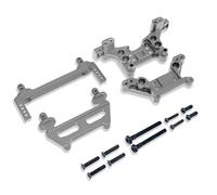 GTVNPOA Accessoires Rc per MJX per Hyper Go 16208 16209 H16 H16BM 1/16 FR Carrozzeria Pilastri Anteriore/Posteriore Torre Ammortizzatore RC Auto Parti di Aggiornamento(Silver)