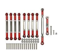 GTVNPOA Accessoires Rc per MN D90 D91 D96 D99S per MN99S MN90 1/12 Set di Collegamenti dello Sterzo con Tirante in Metallo Parti Accessori per L'aggiornamento Dell'auto RC