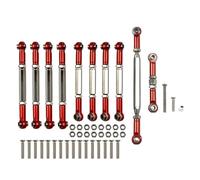 GTVNPOA Accessoires Rc per MN D90 D91 D96 D99S per MN99S MN90 1/12 Set di Collegamenti dello Sterzo con Tirante in Metallo Parti Accessori per L'aggiornamento Dell'auto RC
