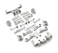 GTVNPOA Accessoires Rc per MN MN38 1/16 in Metallo per Forcellone Sterzo Tazza Parti Vulnerabili Set RC Auto Aggiornamento O Riparazione Parti di Ricambio(Silver)