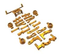 GTVNPOA Accessoires Rc per MN MN38 1/16 in Metallo per Forcellone Sterzo Tazza Parti Vulnerabili Set RC Auto Aggiornamento O Riparazione Parti di Ricambio(Yellow)