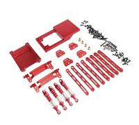 GTVNPOA Accessoires Rc per MN per MN168 per MN78 Kit di Vulnerabilità Dell'ammortizzatore Dell'asta 1/12 RC Car Upgrade O Parti di Ricambio per Riparazione(Red)