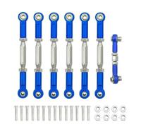 GTVNPOA Accessoires Rc per Traxxas per Slash 4X4 per VXL 2WD per Rustler per Stampede per Hoss 1/10 Metallo Tenditori Set Tiranti Biellette Collegamento Camber Auto RC Ricambi Upgrade(Dark Blue)
