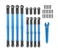 GTVNPOA Accessoires Rc per Traxxas per Summit per Revo E-2.0 1/10 Tenditore per Tiranti A Barra di Spinta in Metallo 5319X 5338R Auto RC Accessori per Ricambi(Blue)