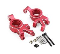 GTVNPOA Accessoires Rc per Traxxas per X-Maxx Xmaxx 6S 8S 1/5 2 Pezzi Blocco Sterzo Anteriore in Metallo RC Monster Truck Parti di Aggiornamento Accessori(Red)