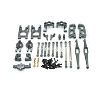GTVNPOA Accessoires Rc per WLtoys 12423 12427 12428 per FeiYu 1/12 Set di Parti di Ricambio per Aggiornamento in Metallo Accessori per Auto Telecomandate(Dark Grey)