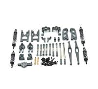 GTVNPOA Accessoires Rc per Wltoys 12427 12428 12423 FY-03 1/12 Coppa dello Sterzo per Braccio Oscillante Asta del Corpo Ammortizzatore Pezzi di Ricambio Aggiornati per Auto RC(Titanium)