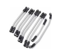 GTVNPOA RC Tirante Trazione per Axial per SCX10 SCX10II 90046 1/10 10 Pezzi 313mm Set di Collegamenti in Metallo Barra di Sterzo con estremità in Nylon Parti di Auto RC Sostituzione E Utilizzo