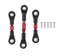GTVNPOA RC Tirante Trazione per Tamiya per TT-01 1/10 3 Pezzi Barra di Sterzo in Metallo Barra di Collegamento Tirante Rosso RC Auto Cingolata Parti E Accessori Sostituzione Aggiornamento Uso