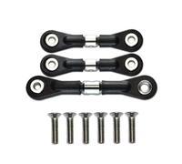 GTVNPOA RC Tirante Trazione per Tamiya per TT-02 TT-02T per TT02 TT02T 1/10 3 Pezzi Barra di Collegamento dello Sterzo Asta del Servo RC Auto Veicolo Cingolato Parti E Accessori di Ricambio(Red)