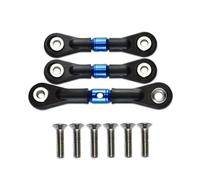 GTVNPOA RC Tirante Trazione per Tamiya per TT-02 TT-02T per TT02 TT02T 1/10 3 Pezzi Barra di Collegamento dello Sterzo Asta del Servo RC Auto Veicolo Cingolato Parti E Accessori di Ricambio(Blue)
