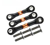 GTVNPOA RC Tirante Trazione per Tamiya per TT-02 TT-02T TT02T 1/10 3 Pezzi Barra di Collegamento dello Sterzo RC Auto Veicoli Cingolati Parti E Accessori Aggiornamenti Sostituzione E Utilizzo(Orange)
