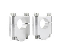 GTVRFLOKI Compatibile con Ducati per Monster per S2R 2006 2007 2008 2009 per S4R 2002-2009 Riser Manubrio per Moto da 7/8" 22 Mm Morsetto per Riser Fat Bar Riser Manubrio Moto(Silver,30mm)