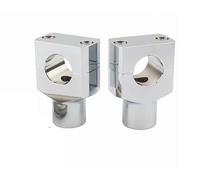 GTVRFLOKI Compatibile con Suzuki per Boulevard per C50 per M95 per C50T per C90T Adattatore per Morsetti di Montaggio per Manubrio per Moto Fat Bar Riser Manubrio Moto(Chrome,22mm)