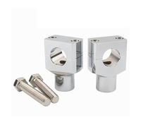 GTVRFLOKI Compatibile con Yamaha per V-Star 650 per Custom per Silverado Moto Morsetto di Rialzo per Manubrio da 7/8" 1" Accessori per Manubri da 22 Mm 25 Mm Riser Manubrio Moto(Chrome,25mm)