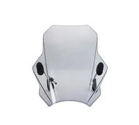 GTVRFLOKI Parabrezza Moto Compatibile con Yamaha per FZ1 per FZ6 per FZ8 per XJ6 Parabrezza Universale per Moto Copri Parabrezza Schermo Lente fumé Deflettore per Moto(Light Grey)