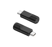 Gtwoilt Adattatore da USB a PS2, convertitore da USB A femmina a PS2 maschio, per tastiera PS2 maschio, scanner di codici a barre a USB A desktop e laptop