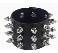 GTYHH 1 Bracciale in Pelle A Tre File E Bracciale con Chiodi in Pelle A 3 Pezzi, Gioielli con Borchie Punk Rock, Abbigliamento da Palcoscenico Personalizzato E Accessori Coordinati.