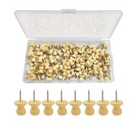 GTYHH 100 Pezzi di Taglio di Paglia, Simpatico Pushpine in Legno, Spinta per Bambini Creativi, Accessori per Foto in Feltro, Pushpin Solido Appiccicoso.