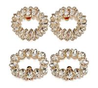 GTYHH 2 Paia Di Fermagli Per Scarpe Da Donna, Fermagli Per Scarpe Con Diamanti Da Donna, Fermagli Per Scarpe In Cristallo Con Tacco Alto, Accessori Per Scarpe Da Festa Da Donna